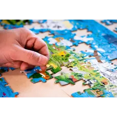 ZWIERZĘTA ŚWIATA KSIĄŻKA I PUZZLE 200 ELEMENTÓW WILGA PLAY 5+