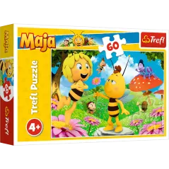 PSZCZÓŁKA MAJA KWIATEK DLA MAI PUZZLE 60 ELEMENTÓW TREFL 4+