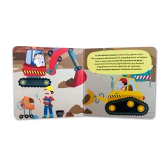 POJAZDY NA BUDOWIE KSIĄŻKA + DUŻE PUZZLE 30 ELEMENTÓW