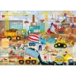 Pojazdy Na Budowie Książka + Duże Puzzle 30 Elementów Pojazdy Na Budowie Książka + Duże Puzzle 30 Elementów