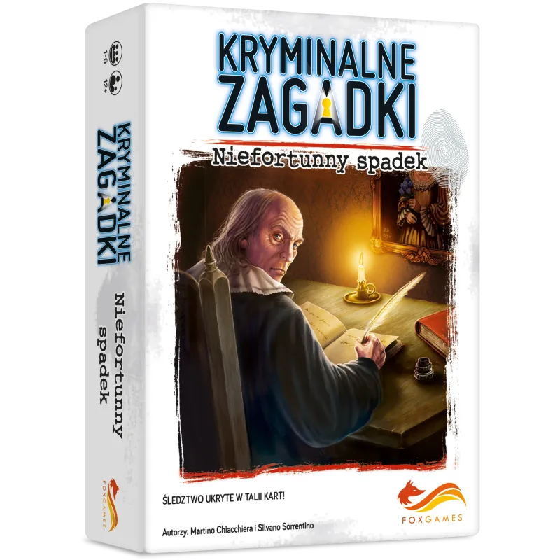 KRYMINALNE ZAGADKI: NIEFORTUNNY SPADEK – GRA LOGICZNA FOXGAMES 12+