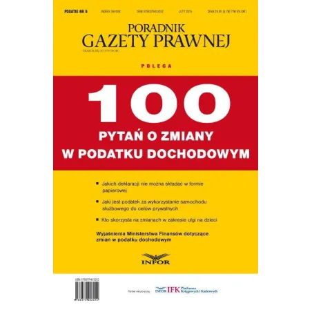 100 PYTAŃ O ZMIANACH W PODATKU DOCHDOWYM - Infor