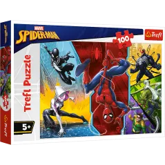 SPIDER MAN DO GÓRY NOGAMI PUZZLE 100 ELEMENTÓW 5+ - Trefl