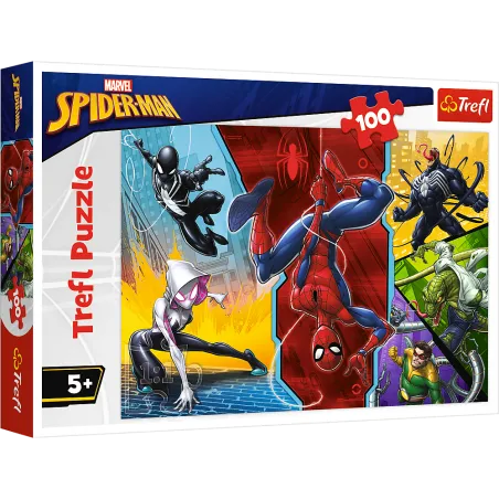 SPIDER MAN DO GÓRY NOGAMI PUZZLE 100 ELEMENTÓW 5+ - Trefl