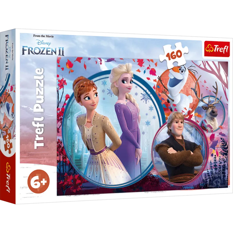 SIOSTRZANA PRZYGODA PUZZLE 160 ELEMENTÓW KRAINA LODU DISNEY 6+ - Trefl