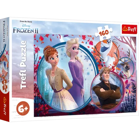 SIOSTRZANA PRZYGODA PUZZLE 160 ELEMENTÓW KRAINA LODU DISNEY 6+ - Trefl