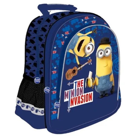 Plecak Szkolny Minionki Niebieski Plecak Szkolny Minionki Niebieski