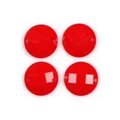KORALIKI OZDOBNE CZERWONE 4 SZTUKI 1.8 CM - Rico Design GmbG & Co.