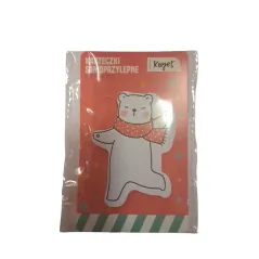 KARTECZKI SAMOPRZYLEPNE MIŚ 50SZT.