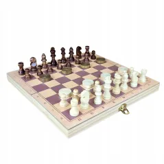 Szachy I Warcaby Drewniane W&K 6+