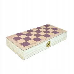 SZACHY I WARCABY DREWNIANE W&K 6+