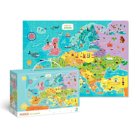 MAPA EUROPY PUZZLE 100 ELEMENTÓW DODO 5+