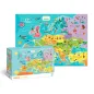 Mapa Europy Puzzle 100 Elementów Dodo 5+