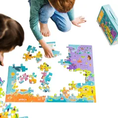 Mapa Europy Puzzle 100 Elementów Dodo 5+
