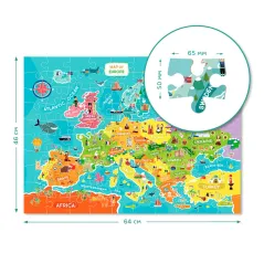 MAPA EUROPY PUZZLE 100 ELEMENTÓW DODO 5+
