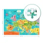 Mapa Europy Puzzle 100 Elementów Dodo 5+