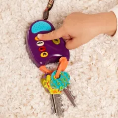 INTERAKTYWNY ZESTAW KLUCZY SAMOCHODOWYCH DLA DZIECI 10M+ B.TOYS