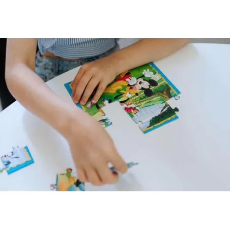 Puzzle 3W1 Myszka Miki Z Przyjaciółmi 106 Elementów Trefl 3+