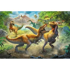 Puzzle Walczące Tyranozaury 160 Elementów Trefl 5+