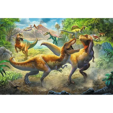 Puzzle Walczące Tyranozaury 160 Elementów Trefl 5+
