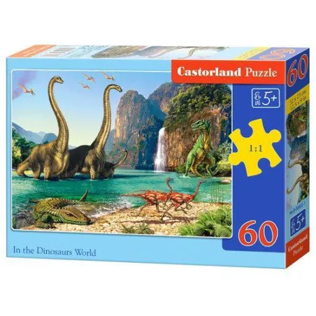 DINOZAURY PUZZLE 60 ELEMENTÓW 5+ - Castorland