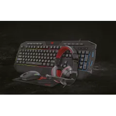 Zestaw Gamingowy Havit Kb501Cm 4W1 Klawiatura Mysz Słuchawki Podkładka