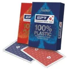 KARTY DO POKERA FOURNIER EPT 100 PLASTIKOWE BICYCLE