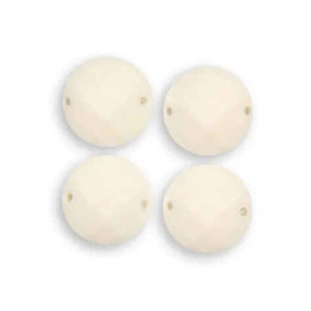 KORALIKI OZDOBNE BIAŁE 4 SZTUKI 1.8 CM - Rico Design GmbG & Co.
