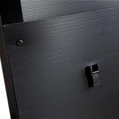 TECZKA NA RYSUNKI B2 50X70 CM CZARNA POLIPROPYLENOWA Z PASKIEM I RĄCZKĄ LENIAR II GATUNEK