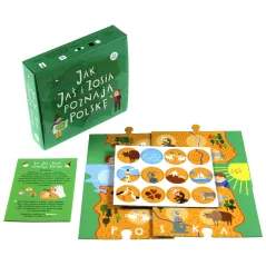 JAK JAŚ I ZOSIA POZNAJĄ POLSKĘ GRA EDUKACYJNA KANGUR 2-3 LATA