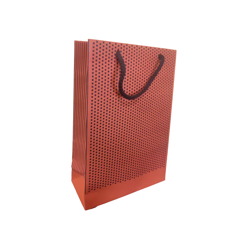 TORBA PREZENTOWA POMARAŃCZOWA 16 X 24 X 7 CM - Panon