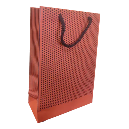 TORBA PREZENTOWA POMARAŃCZOWA 16 X 24 X 7 CM - Panon