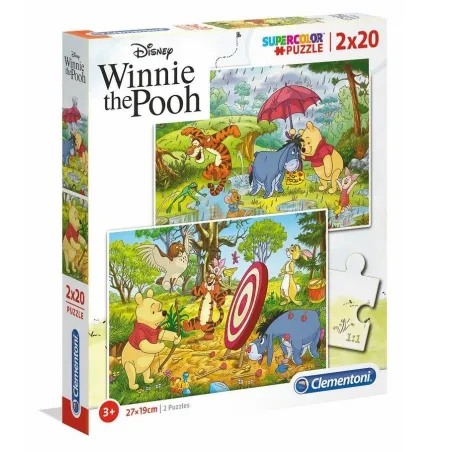 Puzzle Disney Kubuś Puchatek 2X20 Elementów Clementoni 3+