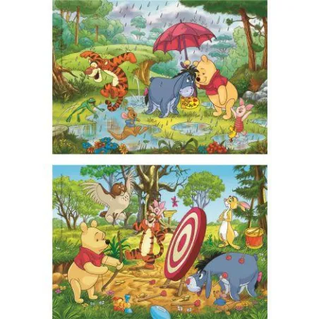 Puzzle Disney Kubuś Puchatek 2X20 Elementów Clementoni 3+