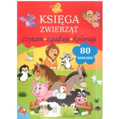 KSIĘGA ZWIERZĄT CZYTAM ZGADUJĘ KOLORUJĘ Natalia Kawałko - SBM