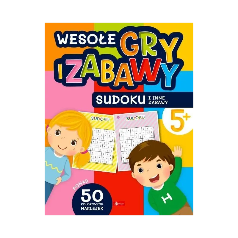 WESOŁE GRY I ZABAWY SUDOKU I INNE ZABAWY 5+ - Dragon