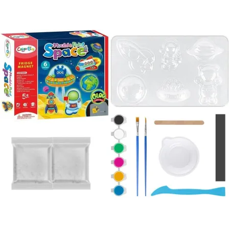 ODLEWY GIPSOWE KOSMOS – ZRÓB TO SAM ZESTAW MAGNESÓW DIY DLA DZIECI 5+