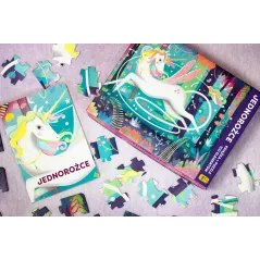 Puzzle + Książka  Jednorożce 100 Elementów 5+