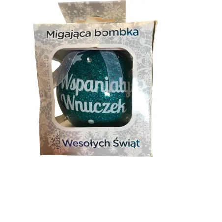 MIGAJĄCA BOMBKA LED WSPANIAŁY WNUCZEK
