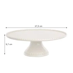 PATERA PORCELANOWA NA TORT I CIASTO NA NÓŻCE 27,5 CM ALTOM REGULAR