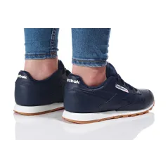 Reebok Classic Leather Gum Buty Damskie Granatowo-Białe Rozmiar 36,5