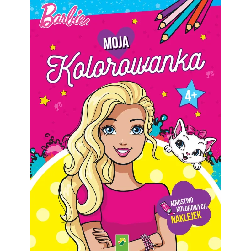 BARBIE MOJA KOLOROWANKA Z NAKLEJKAMI 4+