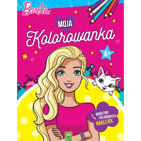 BARBIE MOJA KOLOROWANKA Z NAKLEJKAMI 4+