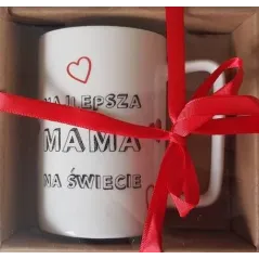 KUBEK PORCELANOWY NAJLEPSZA MAMA NA ŚWIECIE 400 ML - Panon