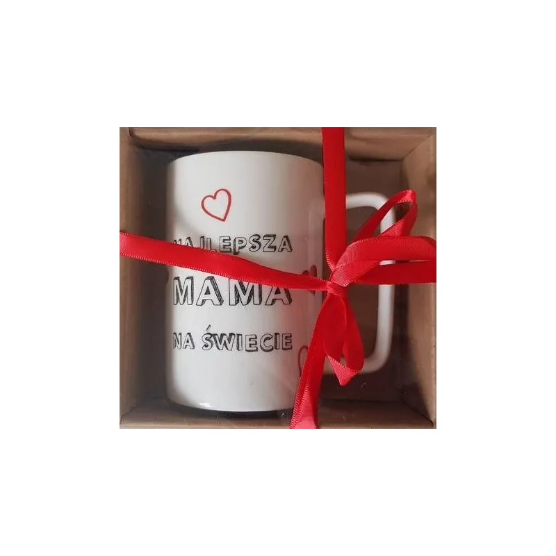 KUBEK PORCELANOWY NAJLEPSZA MAMA NA ŚWIECIE 400 ML - Panon