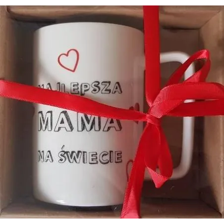 Kubek Porcelanowy Najlepsza Mama Na Świecie 400 Ml