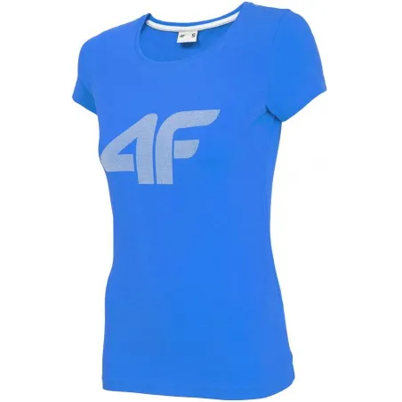 T-Shirt Koszulka Damska 4F Logo Chabrowa Rozmiar S