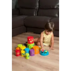 SORTER KUBECZKI DO UKŁADANIA WIEŻA DLA MALUCHÓW MINILAND 12M+