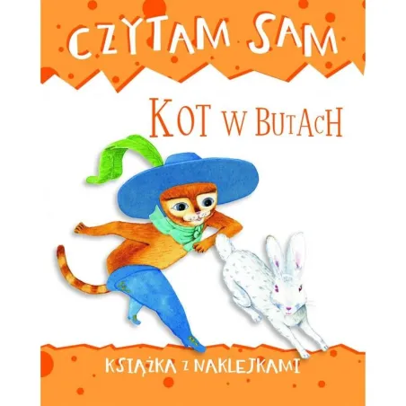 CZYTAM SAM KOT W BUTACH KSIĄŻKA Z NAKLEJKAMI Roberta Zilio - Olesiejuk