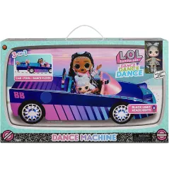 L.O.L. SURPRISE! LALKA I SAMOCHÓD UV DANCE MACHINE 3W1 MGA 4+